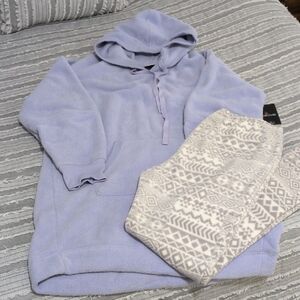 Cuddl Duds Light Purple Hooded Sweater